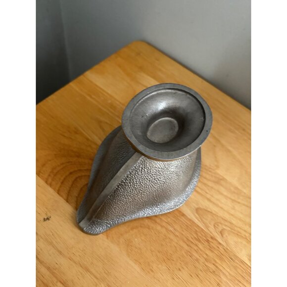 Guardian Service Hammered Aluminum Gravy Boat Matching Drip Plate Underplate - Picture 8 of 11